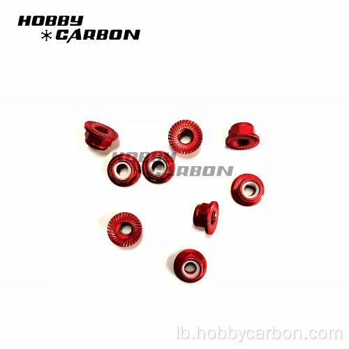 M3 Aluminium Nut Nylon Insert